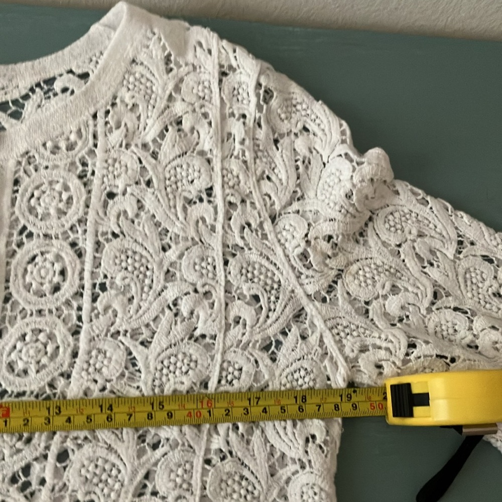 BRITTANY BLACK SZ LG BRIGHT WHITE SWIMSUIT COVERUP - Picture 4 of 8